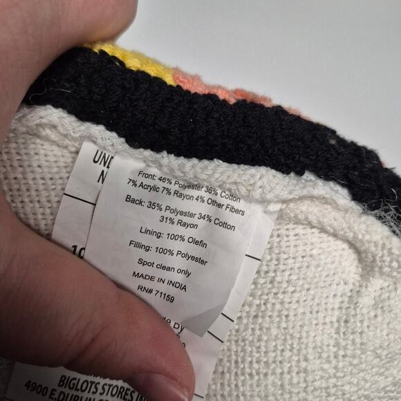 NWT Leykke Decor decorative pillow hang loose hand - Picture 11 of 11